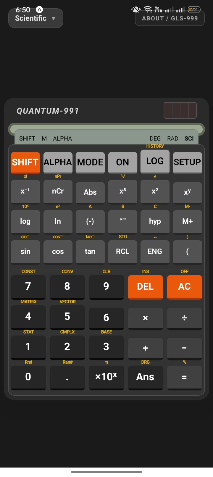 Scientific Calculator screenshot 1